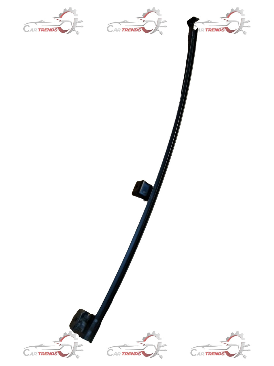 Nissan Micra rear door sash by CarTrends, showing a close-up of the black door frame with mounting details.