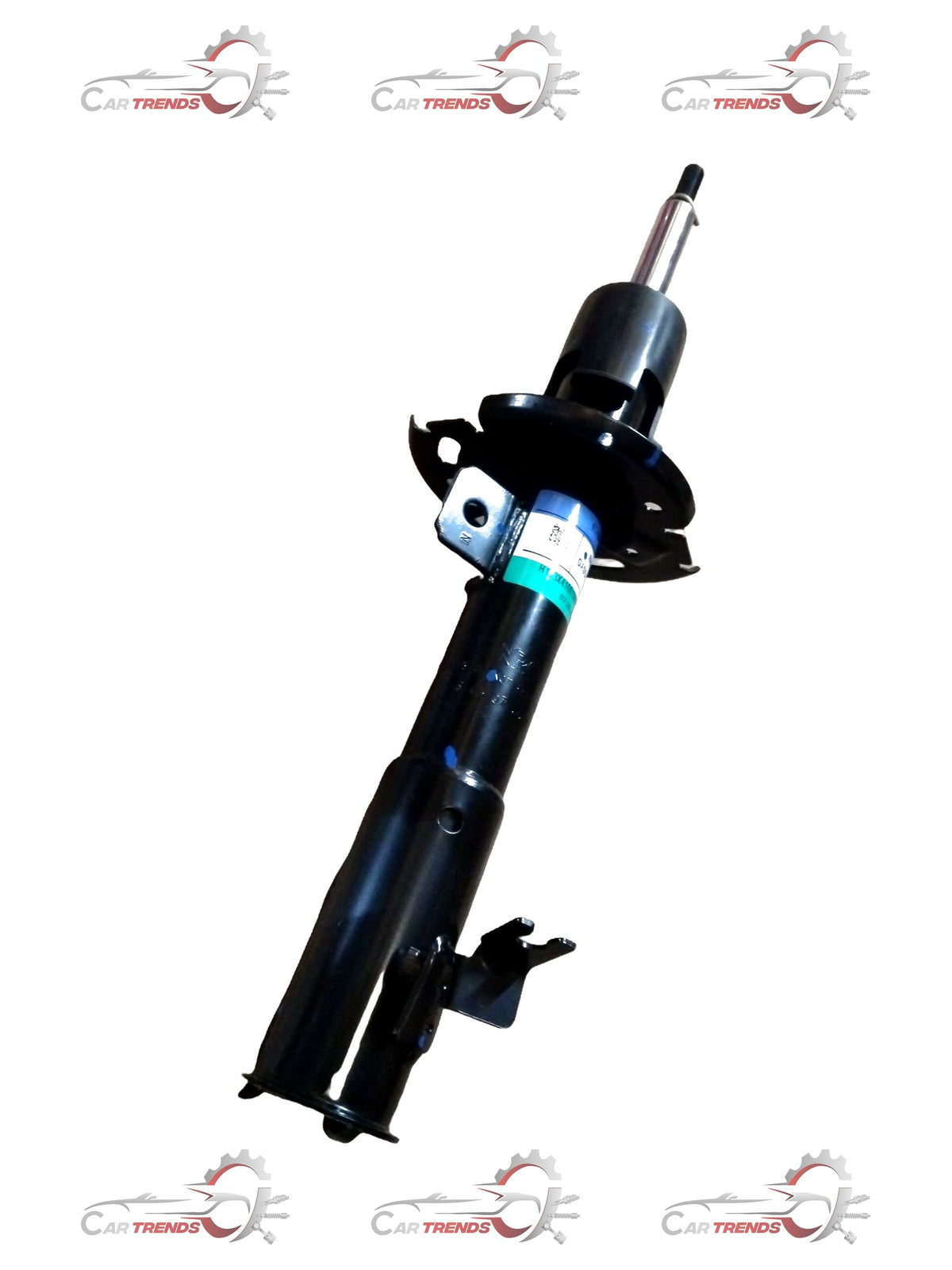 CarTrends front right shock absorber for Maruti Swift 3rd Gen and Dzire 3rd Gen, showing the shock component installed on the vehicle.