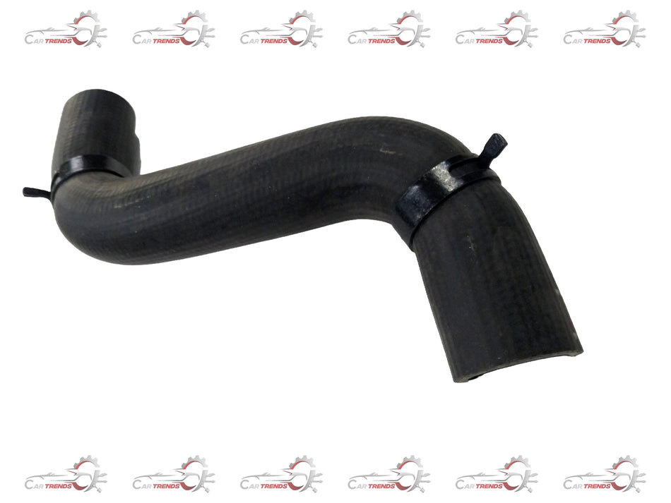 Radiator outlet hose assembly for Chevrolet Captiva engine by General Motors, showing the flexible rubber hose with metal fittings.