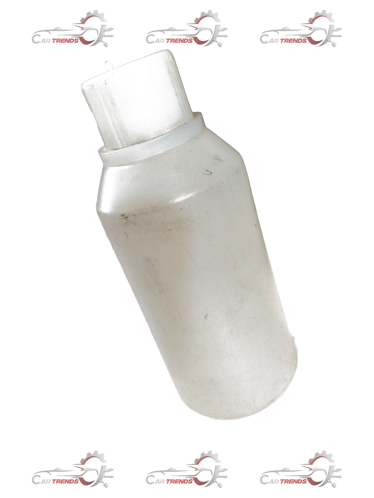 CarTrends air conditioning compressor oil for Swift, Dzire, Baleno, Ertiga; automotive spare parts container with label.