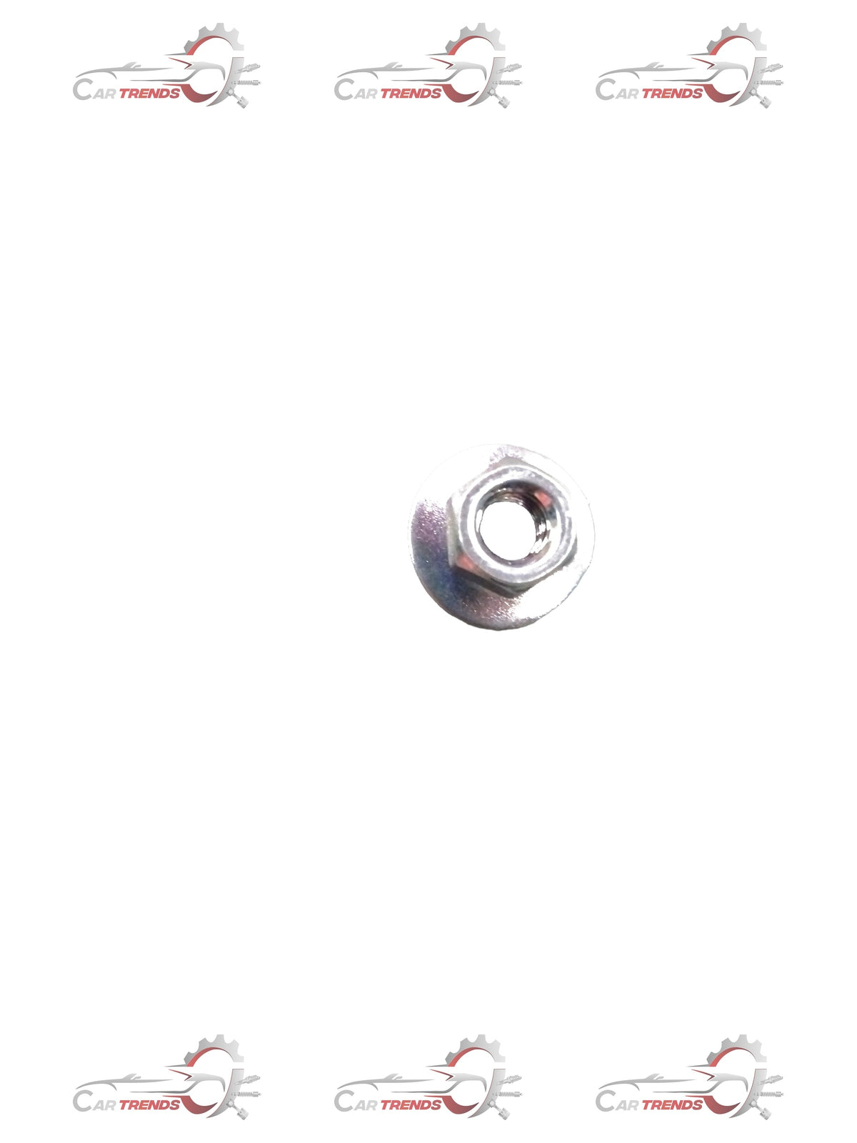 Honda nut washer 6mm installed on a mechanical component, showcasing the metal washer's shape and size for engine or automotive use.