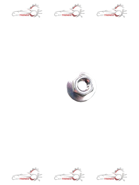 Honda nut washer 6mm installed on a mechanical component, showcasing the metal washer's shape and size for engine or automotive use.