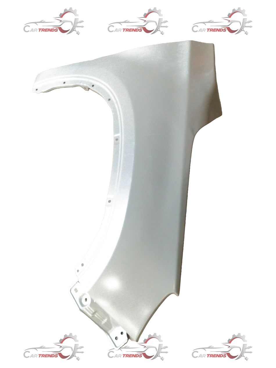 Maruti Suzuki Ertiga right front fender panel in metal, with a smooth painted surface and mounting edges visible.