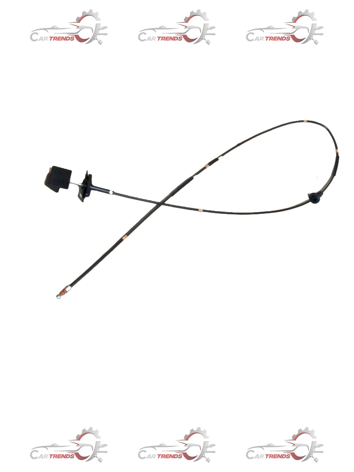 Maruti Suzuki cable component for hood latch release, showing the detailed metal and plastic parts of the latch mechanism.