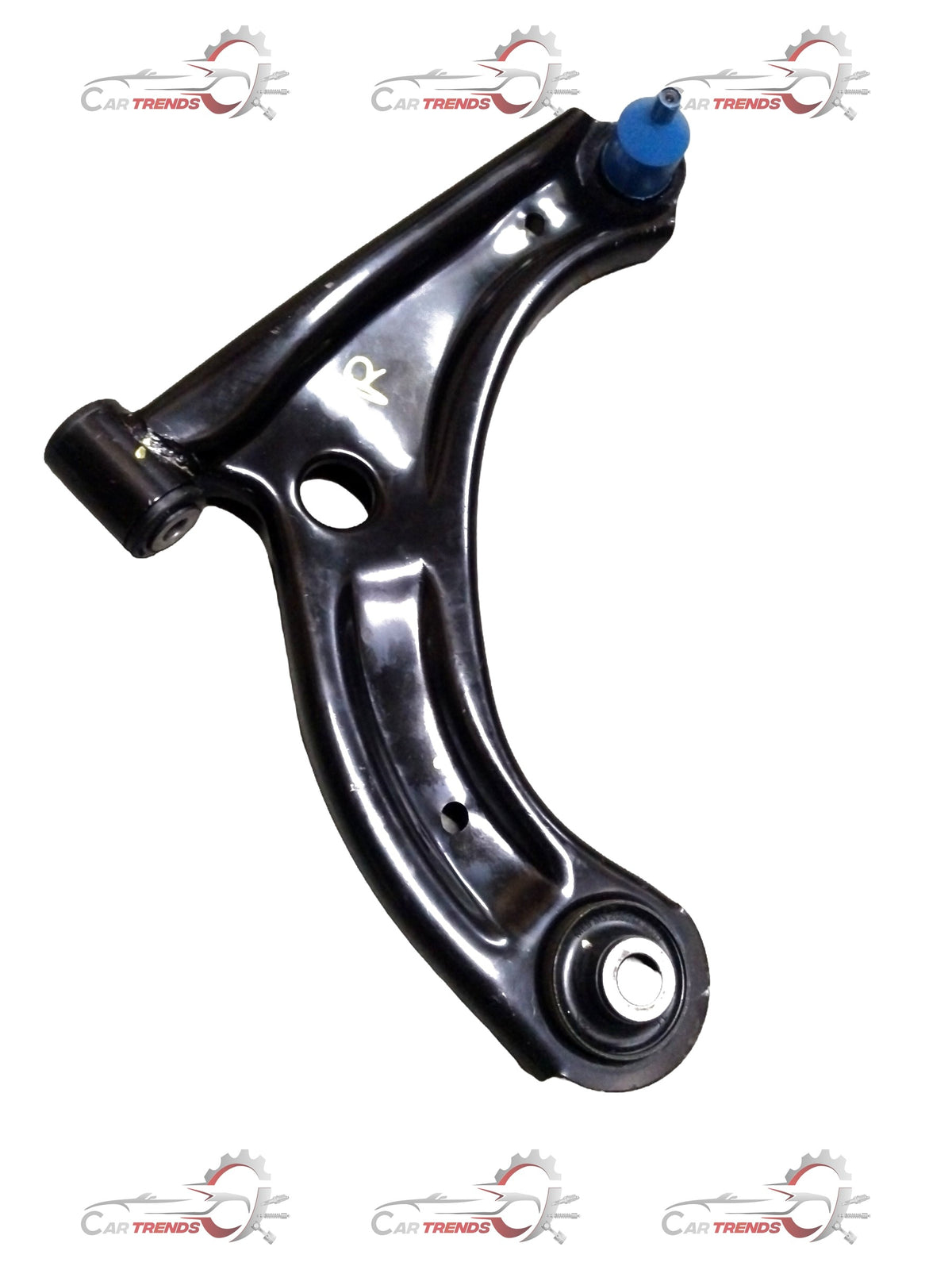 Baleno T2 Track Control Arm Assembly right side for steering and suspension by CarTrends, showing the metal control arm with mounting points.