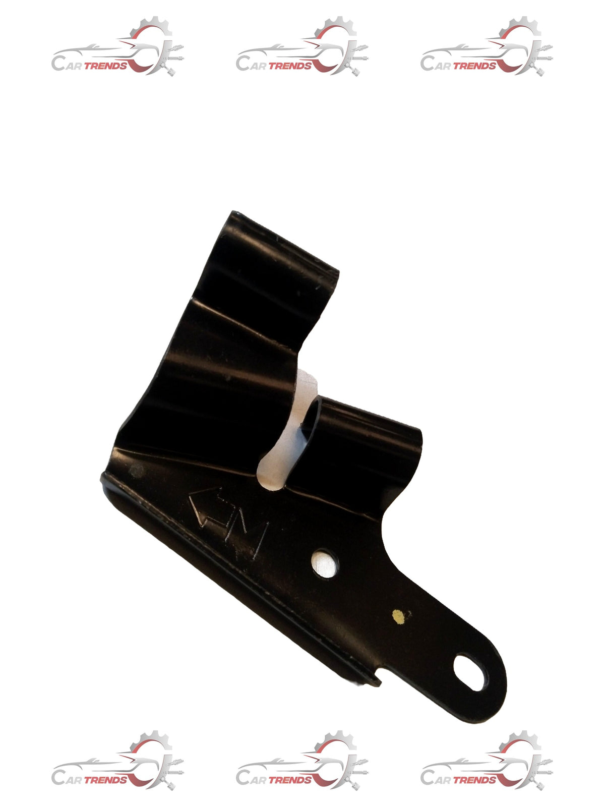 Nissan bracket cable mounting, metal clip for securing cables, installed on vehicle with visible mounting points and cable connections.
