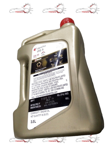 IDEMITSU Car Engine Oil | 5w30 3.5 Ltr IFD5 | All Cars | All Variants | #IDMIFD55W3035 IDMIFD55W3035 - Back view