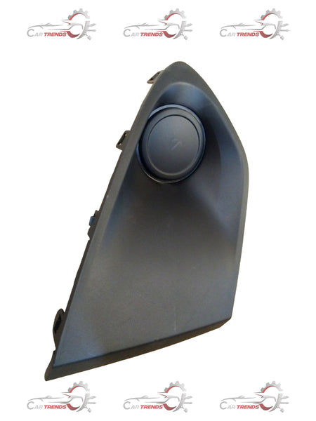 Maruti Suzuki S-Cross front right black bezel fog lamp, close-up view showing mounting and design details.
