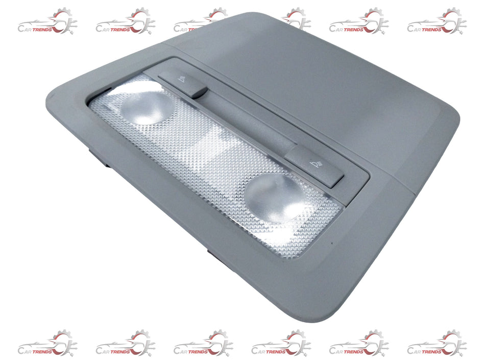 General Motors bezel dome lamp for Chevrolet Cruze, shown in close-up with detailed plastic and metal components.