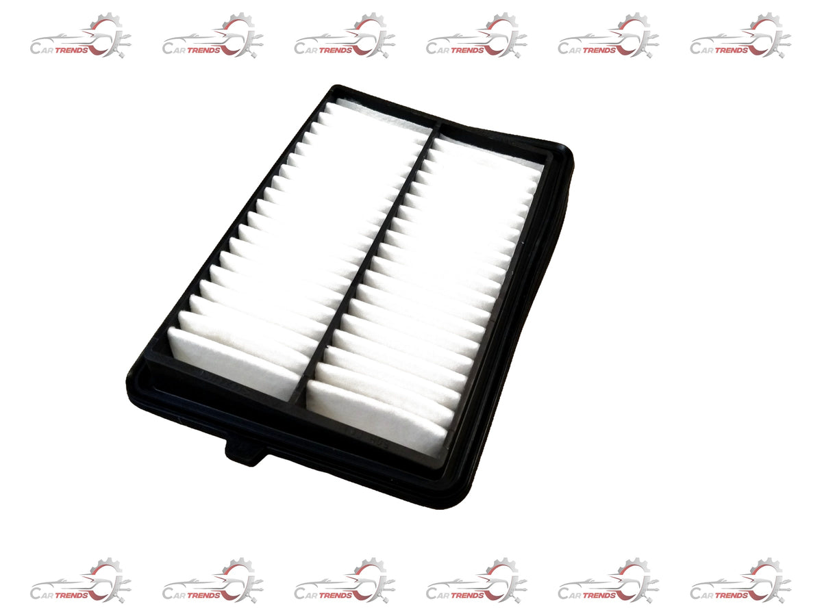 Maruti Suzuki air filter for Baleno, Fronx, Brezza with K10C Boosterjet turbo engine, showing a close-up of the filter component.