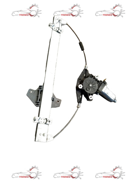 Hyundai Verna front door window lift regulator, car part showing the mechanical components and mounting points.