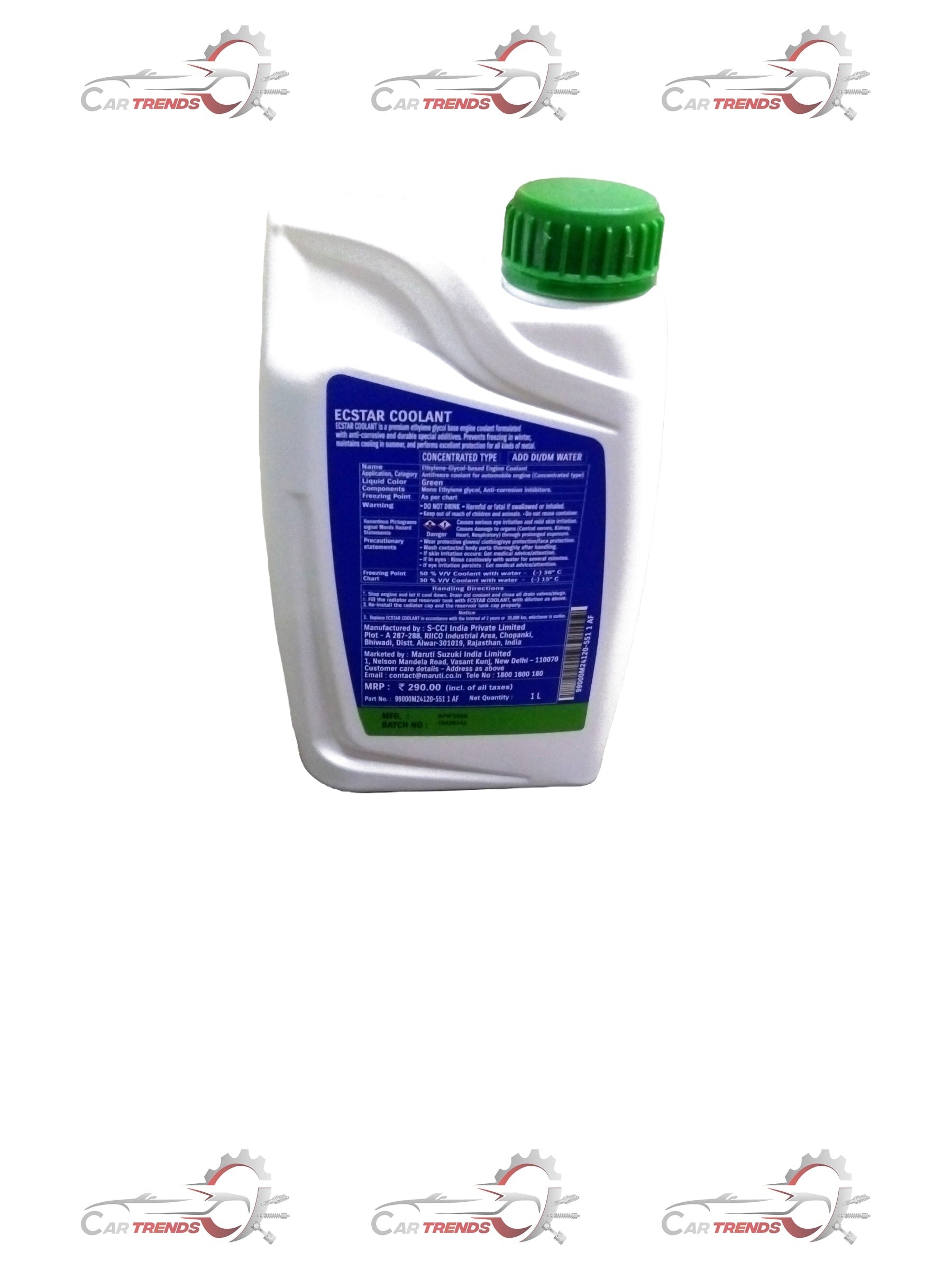MARUTI SUZUKI COOLANT (SG) NON AMINE 99000M24120551 99000M24120551 - Back view