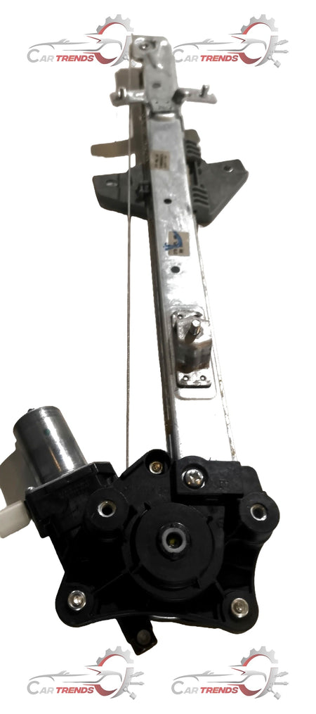 Maruti Suzuki rear window regulator assembly part 83501M82P10 showing metal and plastic components for car window mechanism