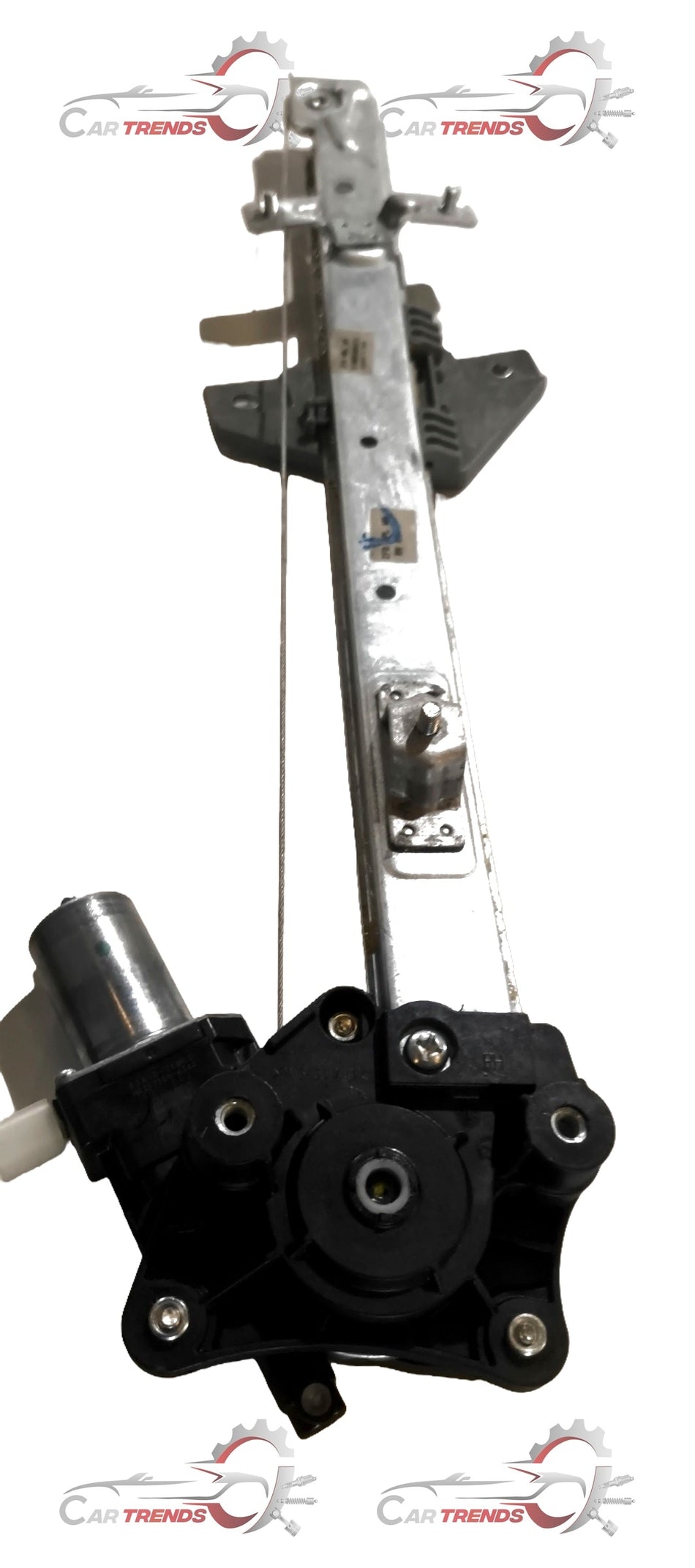 Maruti Suzuki rear window regulator assembly part 83501M82P10 showing metal and plastic components for car window mechanism