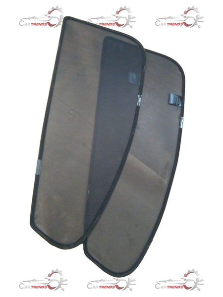 Honda City 5G rear door sunshade kit, #08RHZT00BKM, installed on vehicle, showing sunshade covering the rear door window.