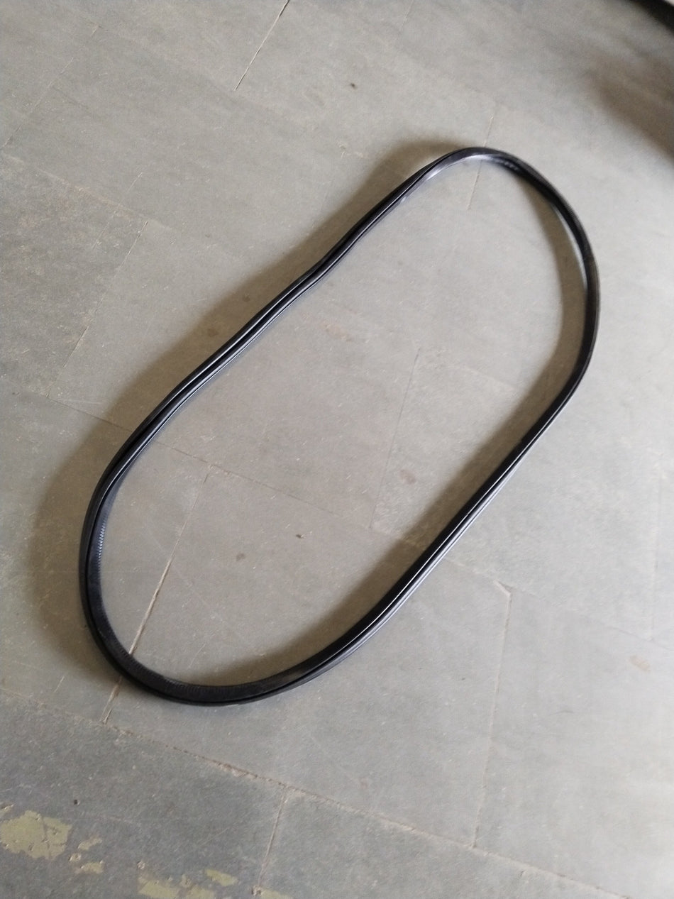 CarTrends Skoda Kushaq door seal, side view showing the black rubber weatherstrip for door insulation.