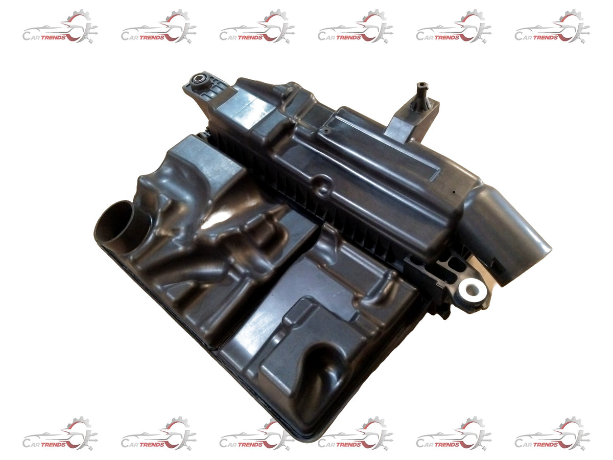 Hyundai air cleaner assembly for Grand i10 petrol engine, showing the filter and plastic housing component.