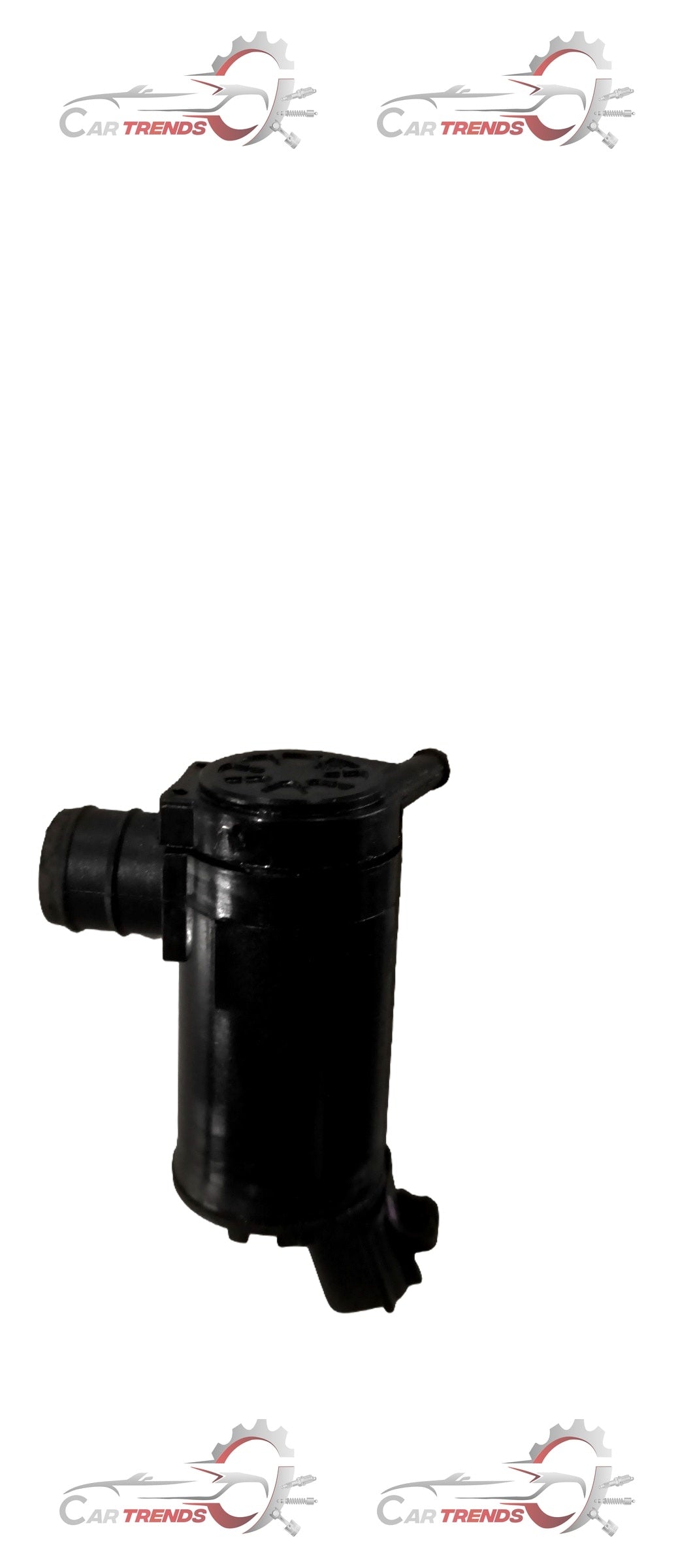 CarTrends spare part, PUMP ASSY FR WASHER 38410M65M00, close-up view of the front washer pump assembly.