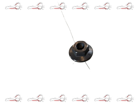 Volkswagen Skoda flange nut from CarTrends, showing a close-up of the metal nut with threading and product details.