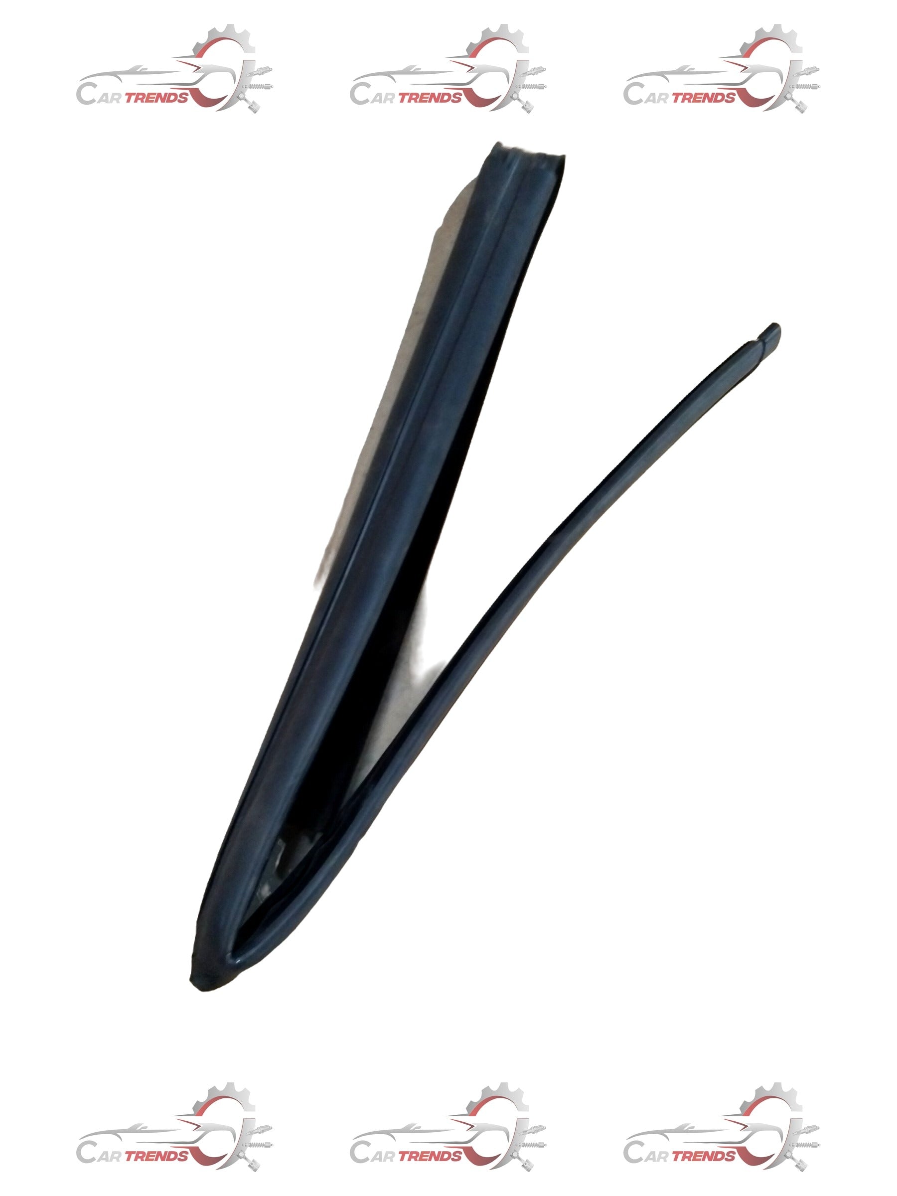 Mahindra Bolero rear window glass seal by CarTrends, right-hand side, front view showing the rubber seal for rear window protection.