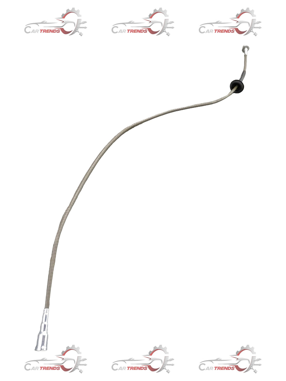 General Motors Chevrolet Corsa speedometer cable, automotive part, showing the cable and connector for vehicle instrument cluster.