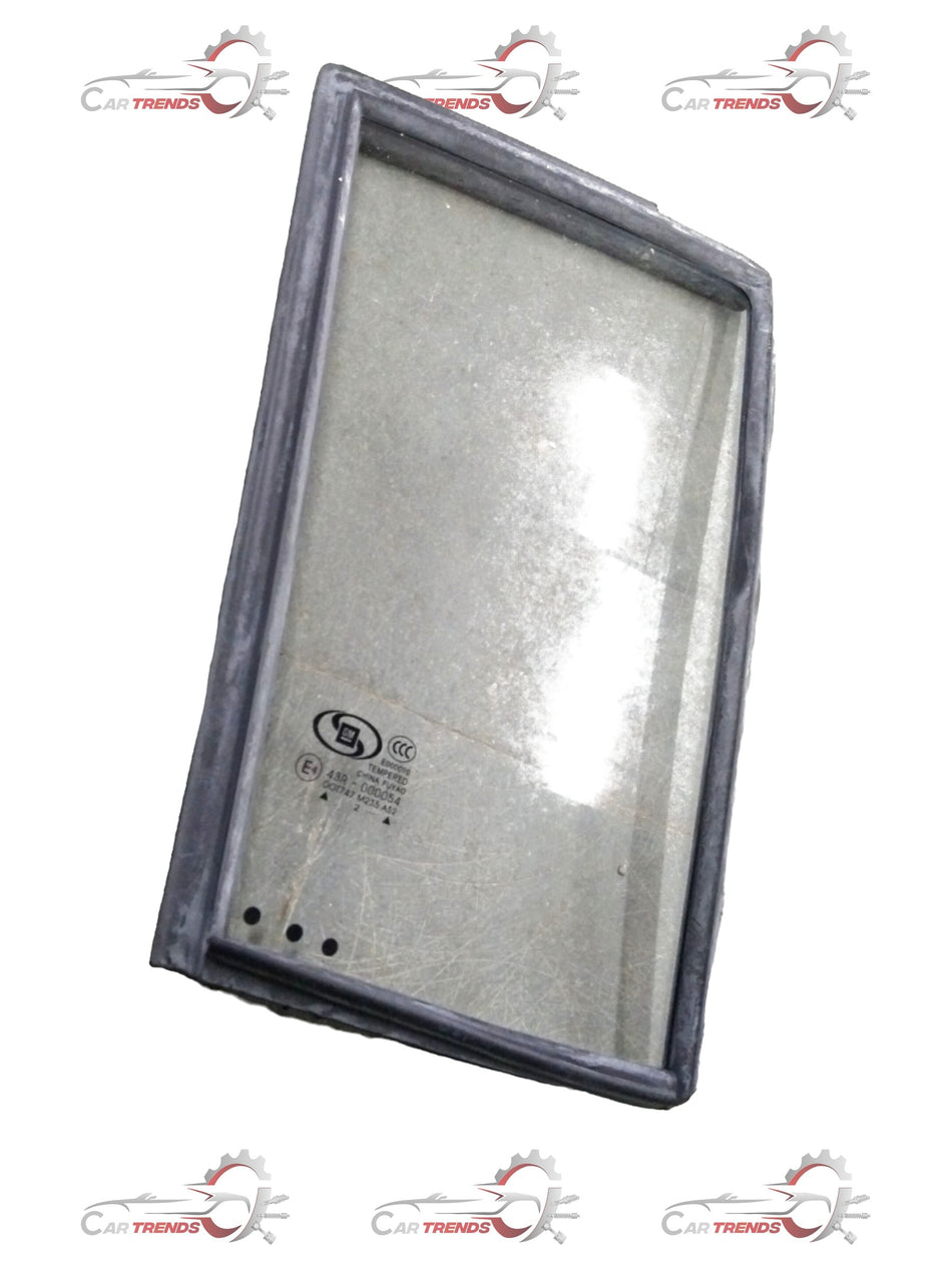 Rear right sealing strip for Chevrolet Sail stationary window, general motors part, showing the rubber weather seal in detail.