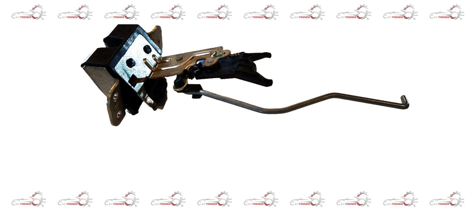 Hyundai DICCI LATCH XCENT #81230B4000 car latch mechanism in black, close-up view showing detailed components.