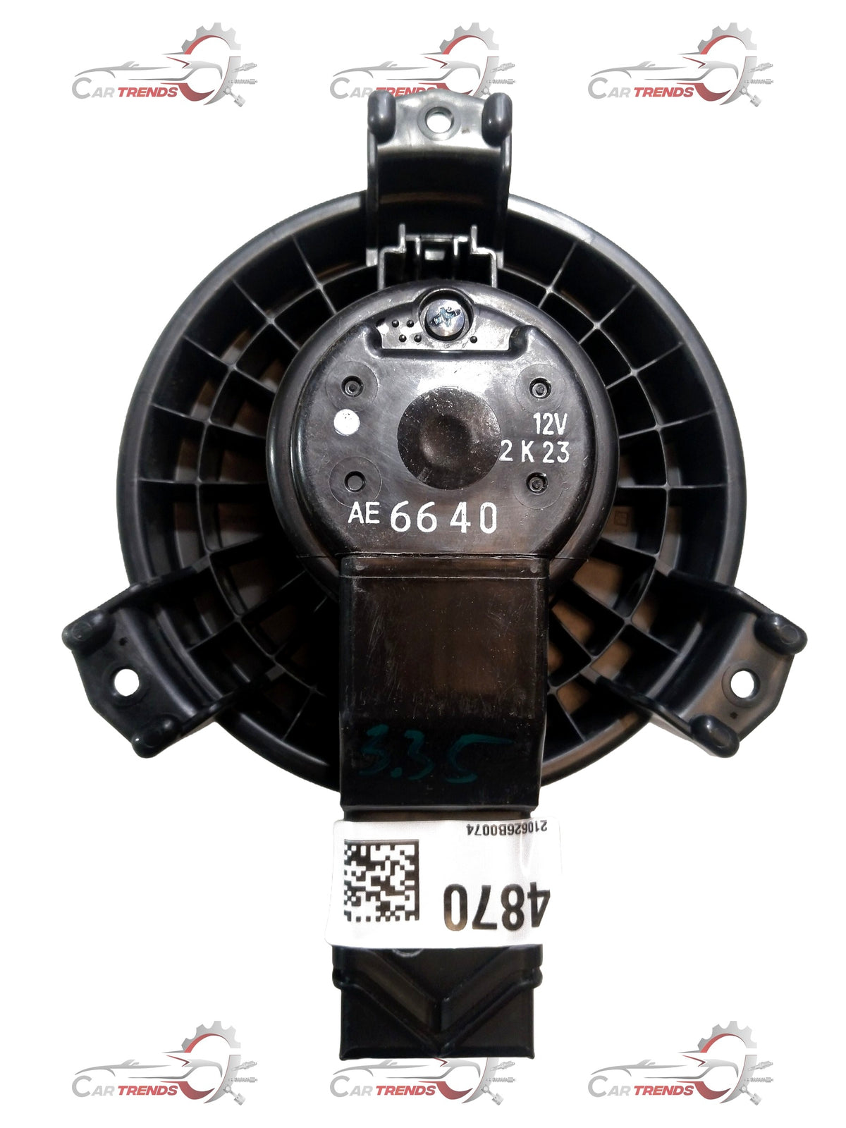 CarTrends AC blower for 2017+ Swift Dzire sedan, 3rd gen, petrol, diesel, or CNG, showing the blower unit with vents and wiring.