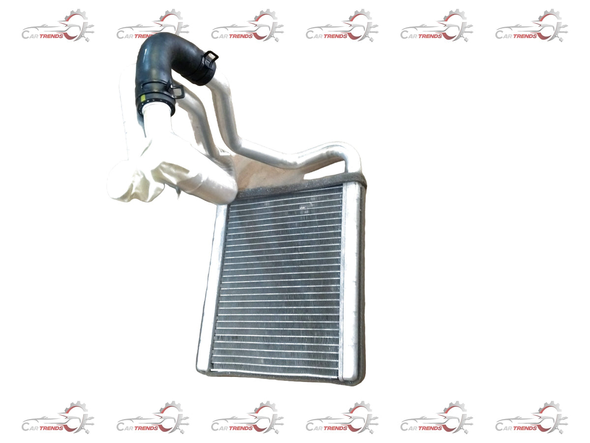 Hyundai Verna heater core showing metal and plastic components for vehicle heating system replacement.