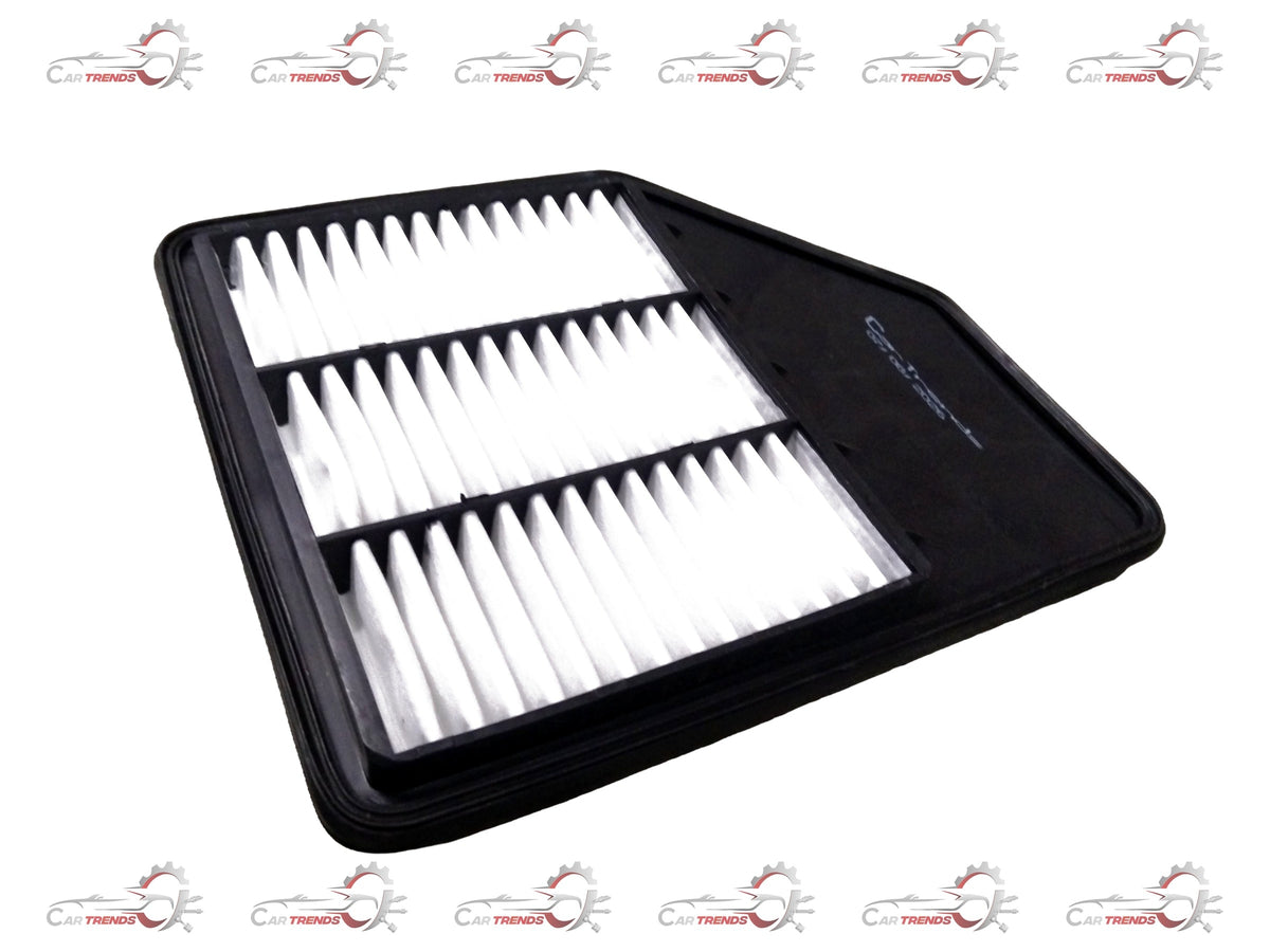 CarTrends Air Filter for Celerio New Model, rectangular filter with pleated paper media and plastic frame, designed for engine air intake.