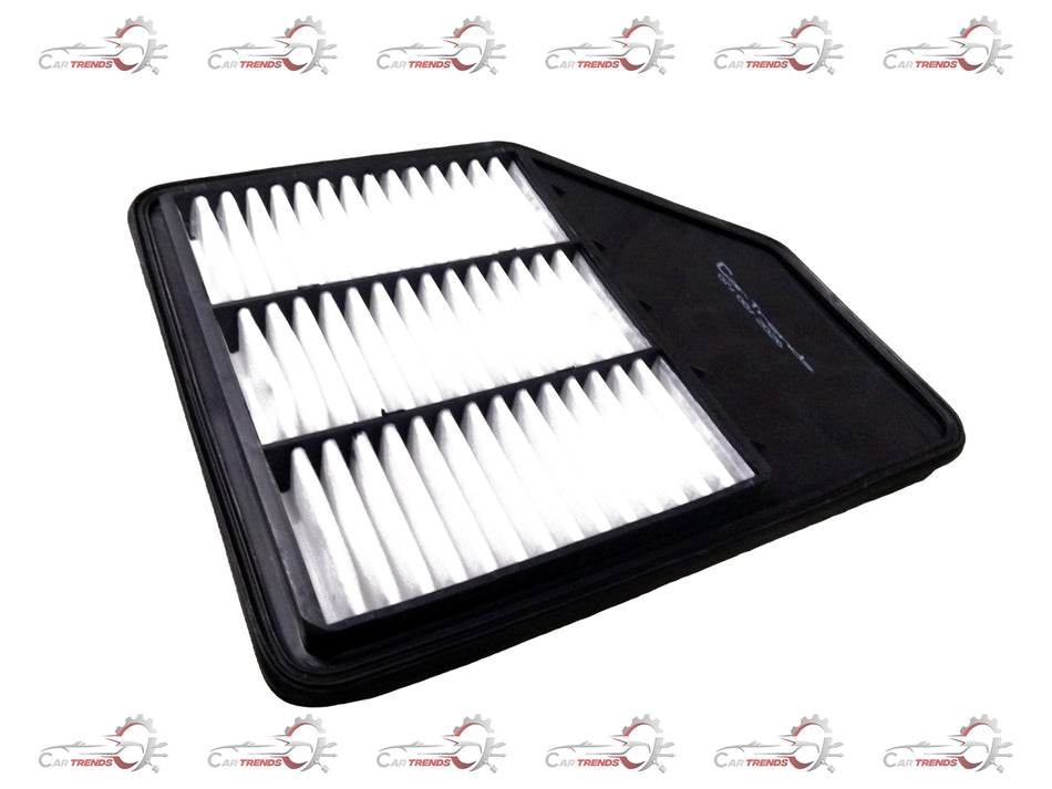 CarTrends Air Filter for Celerio New Model, rectangular filter with pleated paper media and plastic frame, designed for engine air intake.