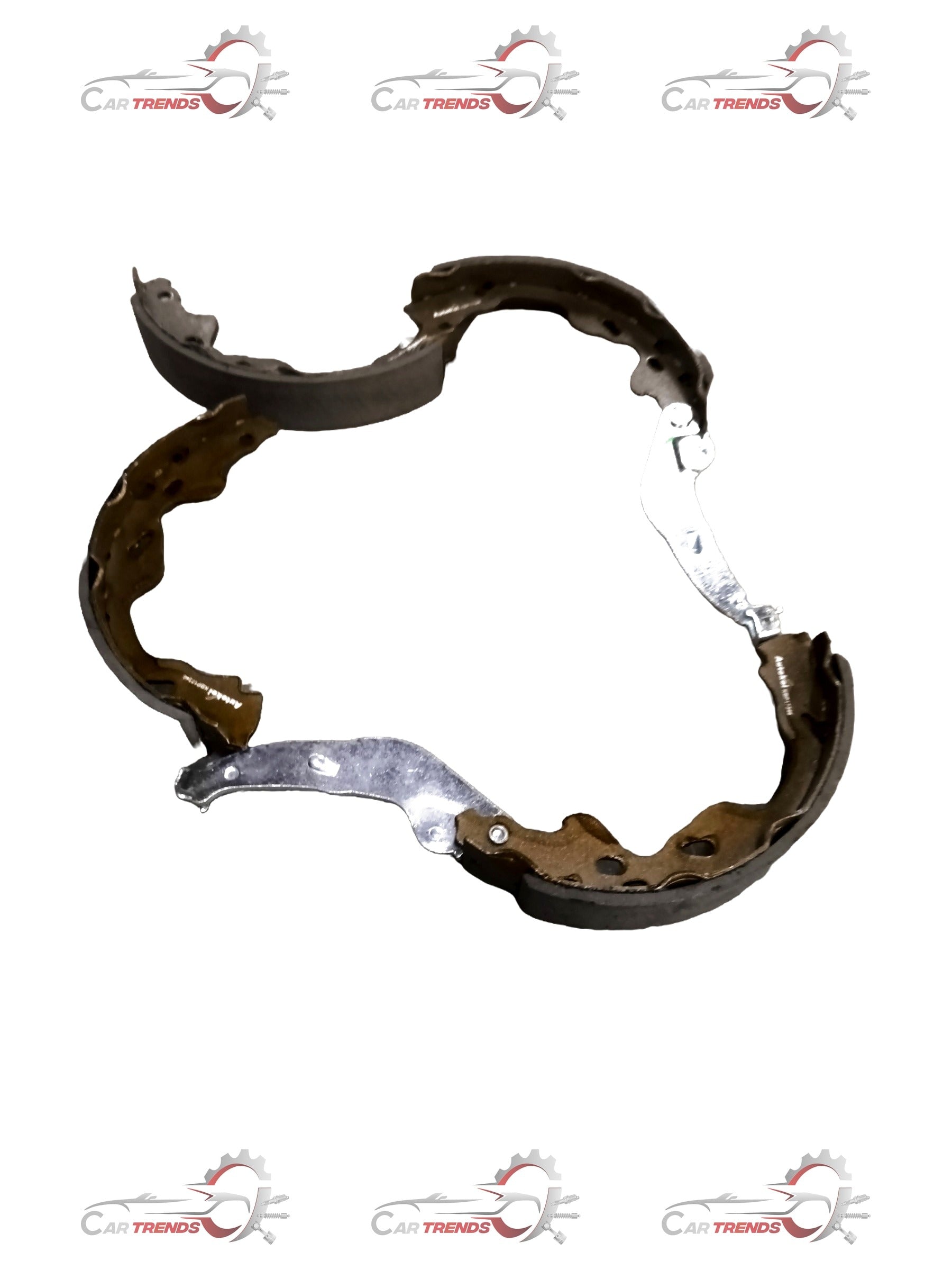 Rear brake shoe for Toyota Etios and Liva by Autokoi, showing the metal and friction surface of the brake shoe.