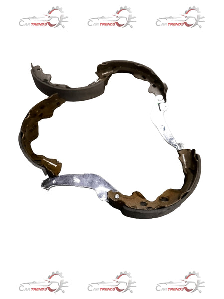 Rear brake shoe for Toyota Etios and Liva by Autokoi, showing the metal and friction surface of the brake shoe.