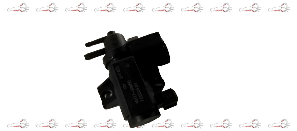 Maruti Suzuki vacuum control valve assembly showing the plastic valve component and metal fittings in close-up image.
