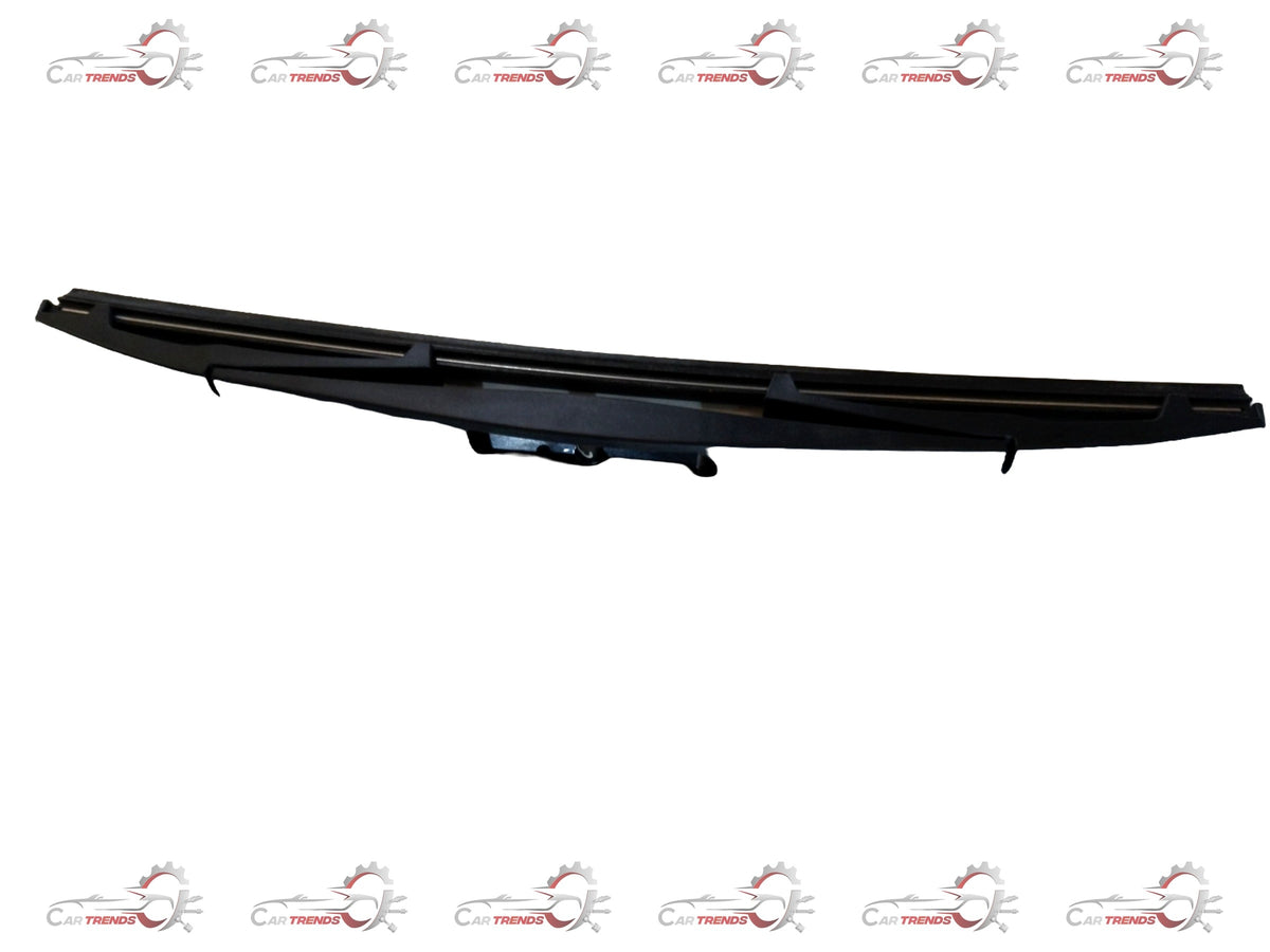 Nissan blade assembly back by CarTrends, showing a close-up of the metal blade part with mounting points and connector details.