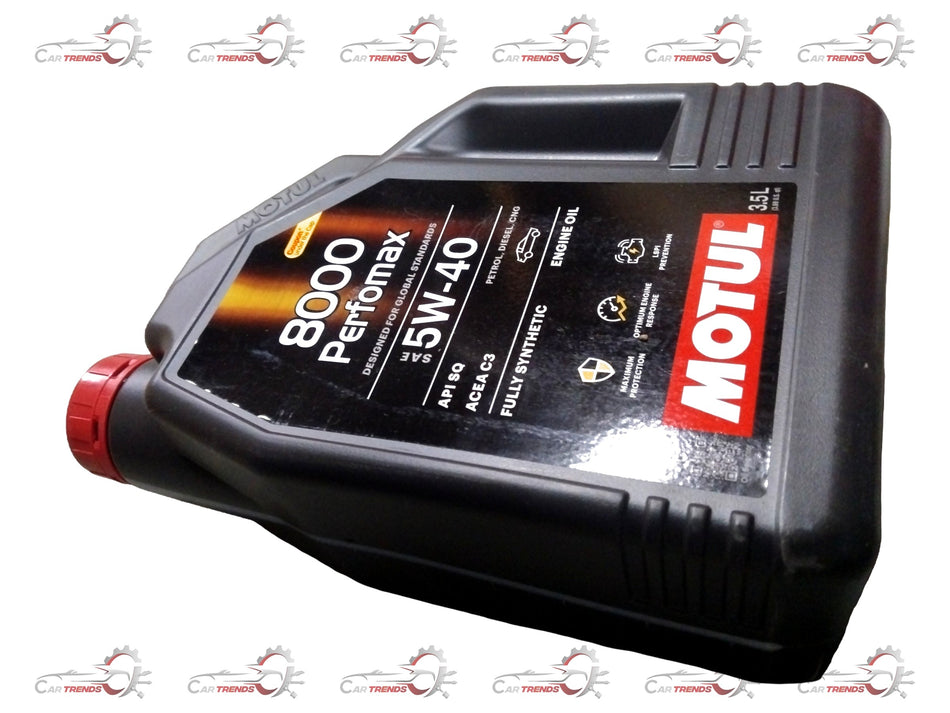 CarTrends PERFOMAX | KWID/TRIBER/DUSTER | 5W40 8000 | 3.5 LTR | #5W403.5LTR MOTUL 5W403.5LTR MOTUL - Back view