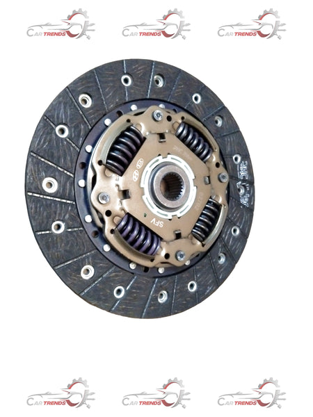 Hyundai clutch plate for i10 and Santro 1.1 petrol, spare parts, shown in the image with metal and friction surface details.