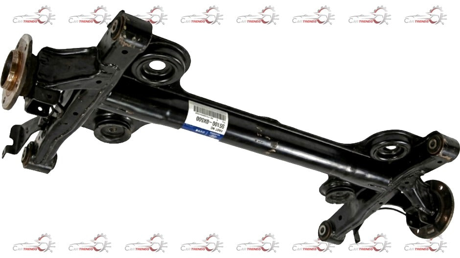 Hyundai Dead Axle I10 #551000X500 showing the metal component with mounting points and mechanical details.