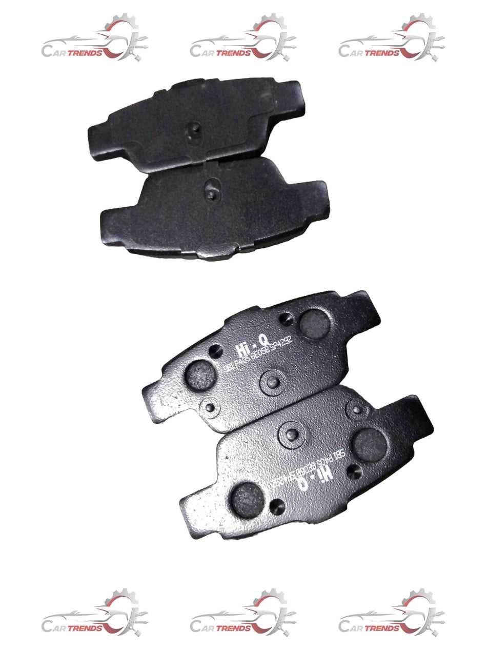 Rear brake pad for Mahindra XUV500, XUV300, XUV400 EV by CarTrends, standard size, visible metal friction surface and backing plate.
