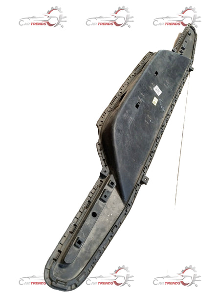 Hyundai Santro lower rear bumper in black, showing the exterior view with mounting points and bumper design details.