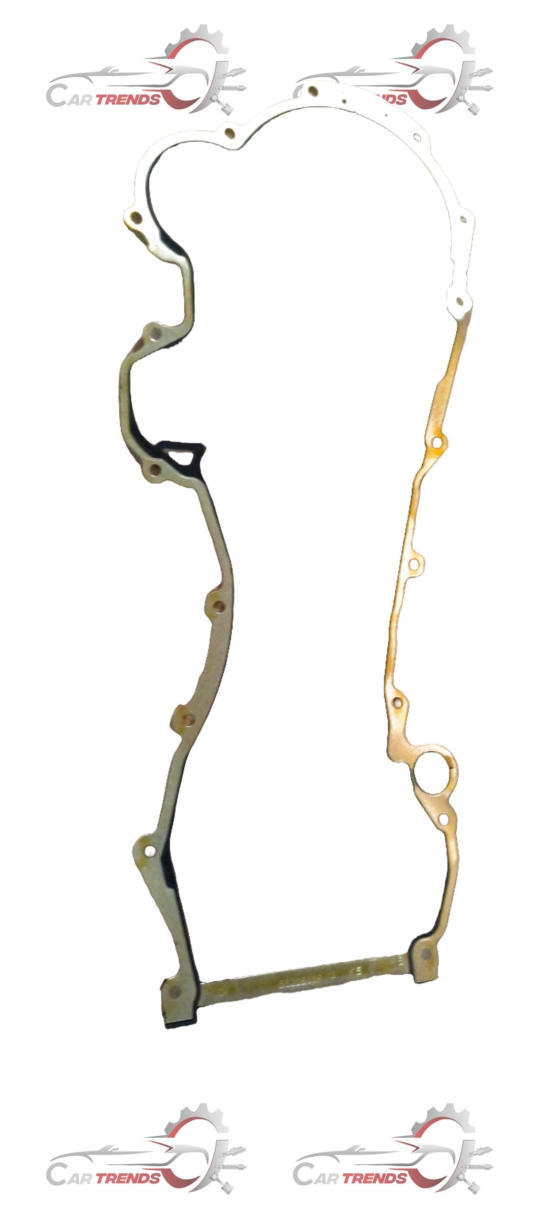 Maruti Suzuki gasket oil pump for Swift and Dzire models, showing the metallic oil pump gasket with mounting features.
