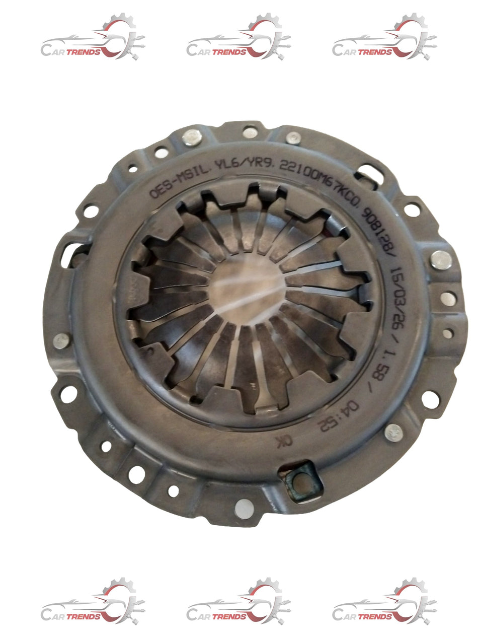 Maruti Suzuki pressure plate for WagonR 2nd Gen, Stingray, Zen Estilo 1.0 K10B petrol car, shown in a close-up image.