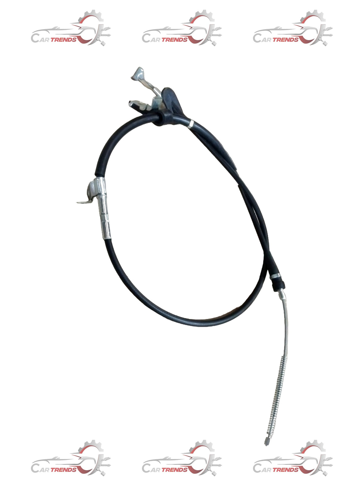 Maruti Suzuki Alto/K10 parking brake cable assembly, left-hand side, with visible cable and connector in close-up shot.