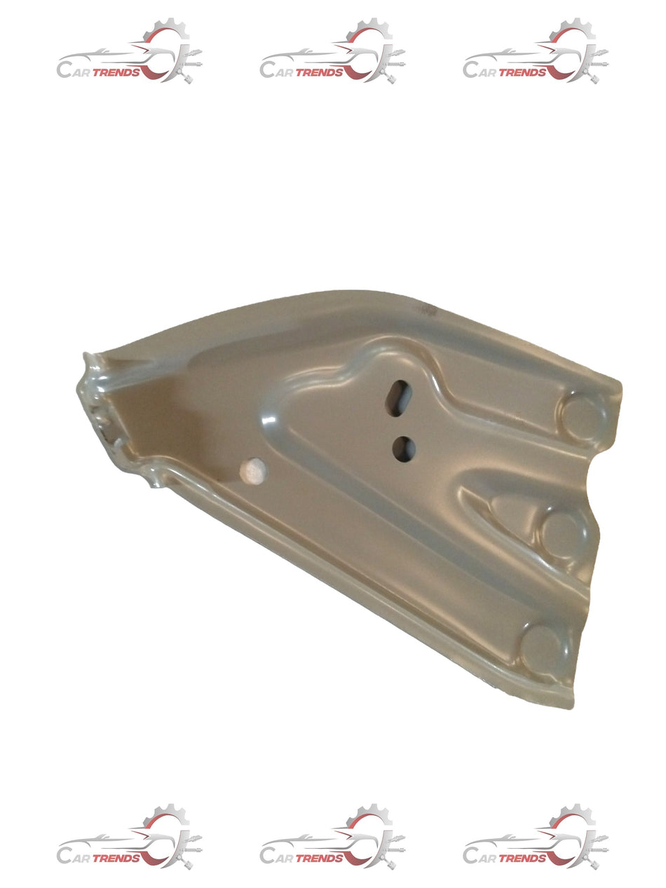 Lower left side bracket fender for Suzuki WagonR by Maruti Suzuki, shown in black metal with mounting points.