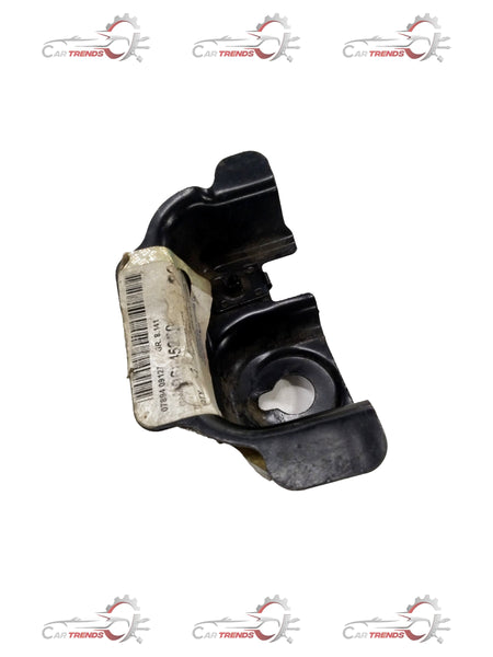 General Motors Chevrolet Cruze fender bracket, metal car part with mounting holes, designed for vehicle support and alignment.