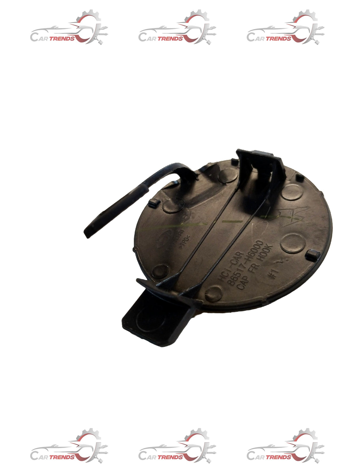 Hyundai Verna front hook part, CarTrends CAP-FRONT HOOK 86517H6000, showing the metal hook component for vehicle repair or installation.
