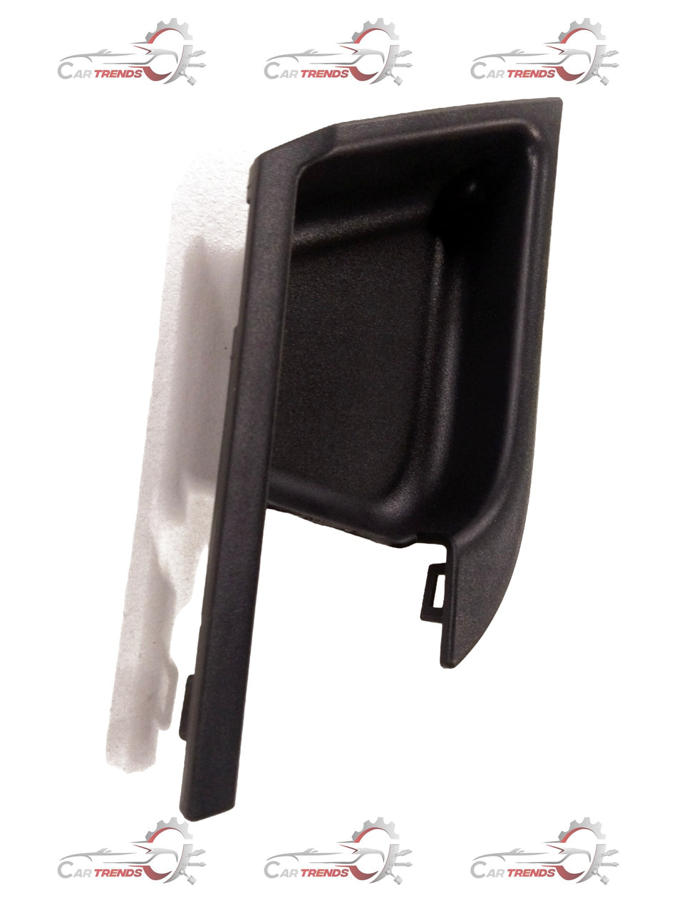 Chevrolet Aveo inside door handle housing, right side, general Motors replacement part with detailed plastic construction.