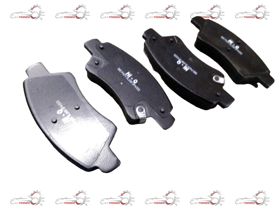 Front brake pad for Ignis by CarTrends, showing the new brake pad with metal backing and friction surface.