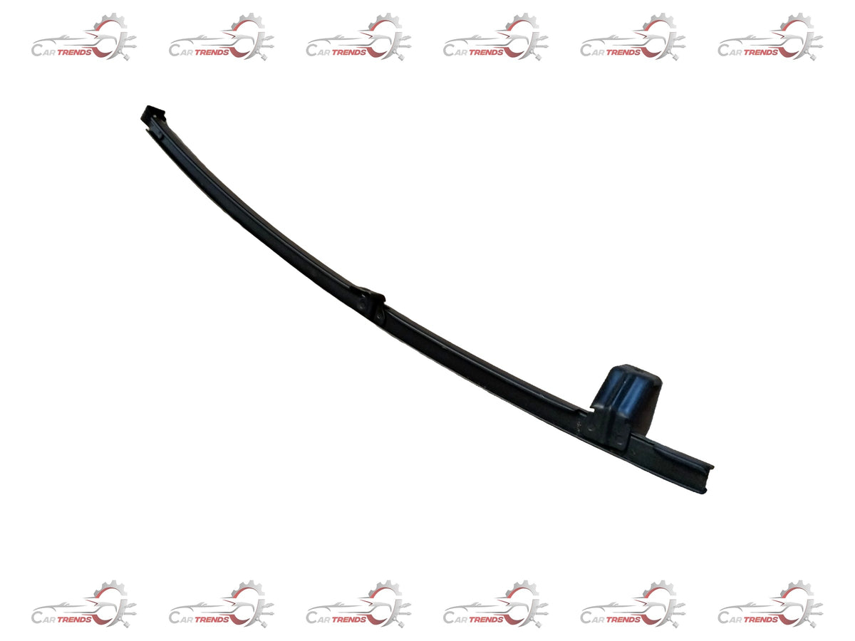 Nissan Sunny rear door sash replacement part from CarTrends, showing the black metal door sash with mounting holes.