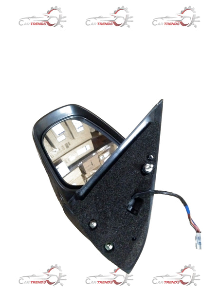 Maruti Suzuki rear left side mirror assembly showing reflective glass and mounting bracket for vehicle side view.